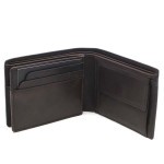 Lederen billfold anti-skim met kleingeldvak Maverick Brown MAV-MB-004-03